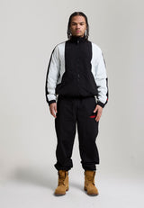 Mens Core Crinkle Nylon Track Pants - Black