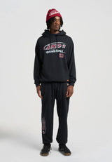 Mens Core Graffiti Logo Cuffed Joggers - Black