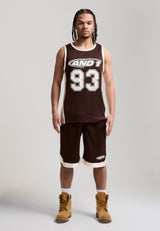 Shorts de basketball Airtex Logo Hommes - Marron