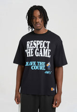 Herren Respect The Game Trash Talk T-Shirt - Schwarz