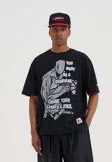 T-shirt graphique Core Comedian pour homme - Noir