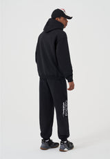 Mens Core Graffiti Logo Cuffed Joggers - Black