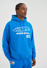 Mens Core Graffiti Logo Hoodie - Blue