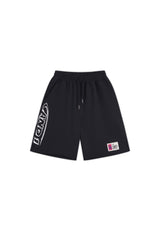 Mens Core Graffiti Logo Shorts - Black/White