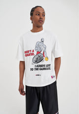 Mens Gameless Trash Talk T-Shirt - White