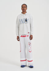 Mens Multi Graphic Straight Leg Joggers - Frost Marl