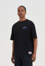 Mens Streetball Back Graphic T-Shirt - Black