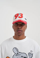 Unisex 93 Logo 5 Panel Baseball Cap - Grey