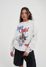 Womens 1993 Dunk Graphic Sweatshirt - Frost Marl