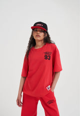 Womens Core 93 Logo T-Shirt - Red