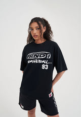 Womens Core Graffiti Logo T-Shirt - Black