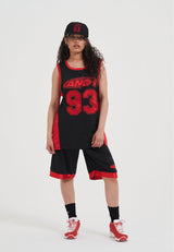 Womens Logo Airtex Basketball Shorts - Black