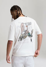 Mens And1 Camo Dunk Oversized Graphic T-Shirt - White
