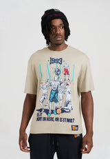 T-shirt graphique Core Retro Logo pour homme - Gris