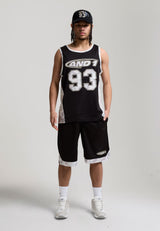 Short de basket Airtex à logo Hommes - Noir/Kaki