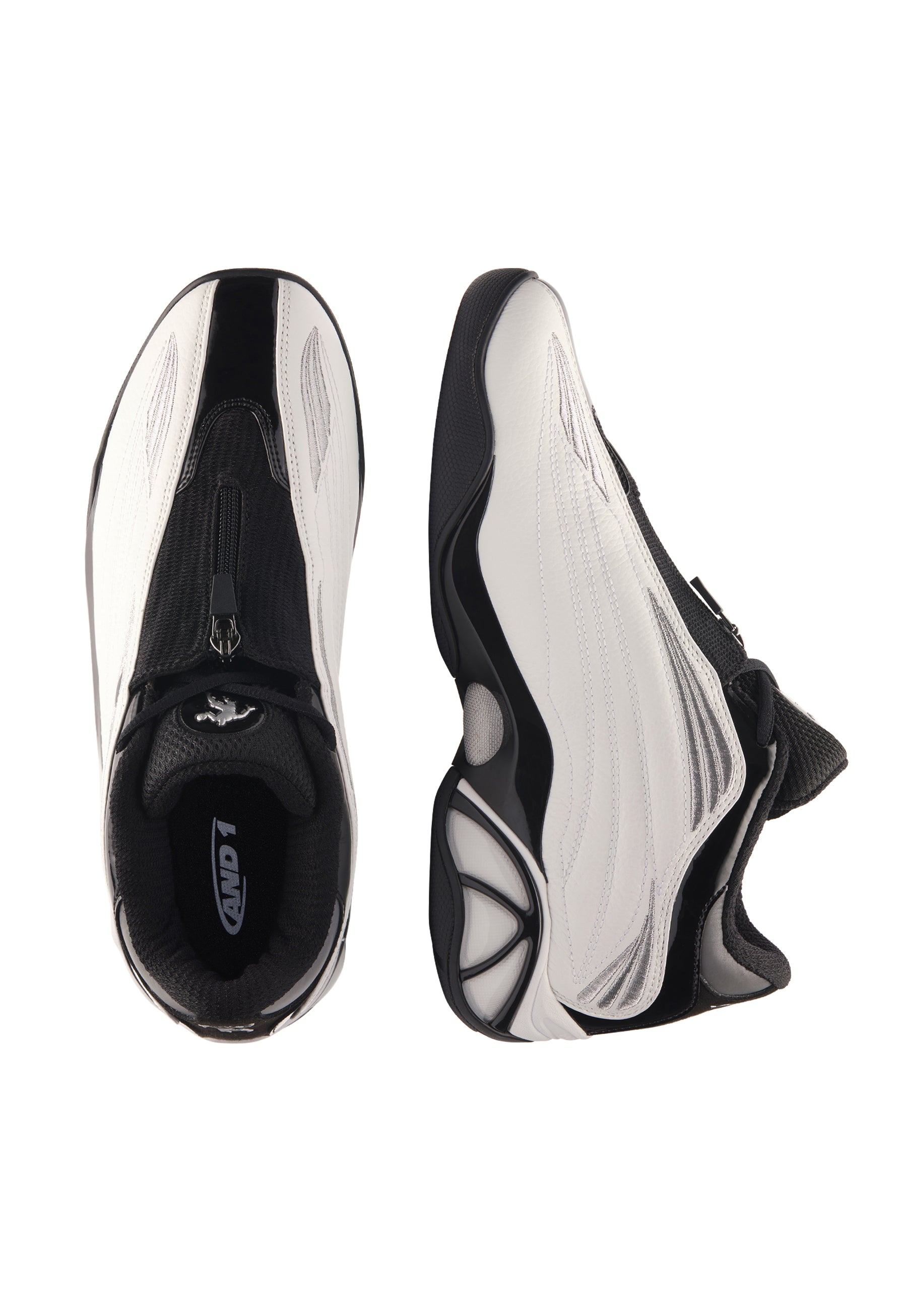Mens Mad Game Pro Trainer - White/Black – And1 UK