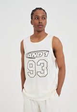 Mens 93 Airtex Vest Top - Ecru