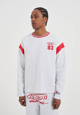 Sweat-shirt à manches longues et empiècements Core 93 pour homme - Frost Marl