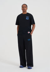 Mens Core Logo Straight Leg Joggers - Black