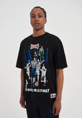 T-shirt graphique Core Retro pour homme - Noir
