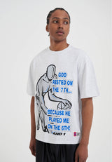 T-shirt Trash Talk pour homme « Rested on the 7th » - Frost Marl