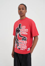 T-shirt Trash Talk pour homme « Rested on the 7th » - Rouge