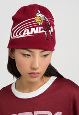 Bonnet unisexe avec logo joueur - Bordeaux