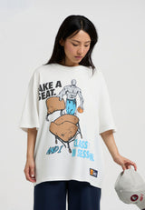 Womens Class Is In Session Trash Talk T-Shirt - White