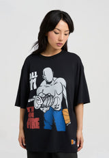 T-shirt Trash Talk pour femme - Noir
