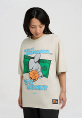 T-shirt femme « On The Money Trash Talk » - Gris