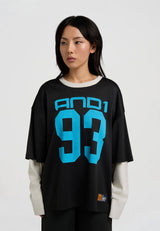 Womens Respect The Game Double Layer Mesh Jersey - Black