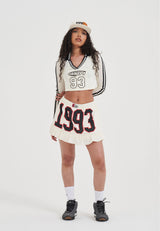 Womens 1993 Airtex Mini Skirt - Ecru