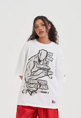Womens Core Comedian Graphic T-Shirt - White