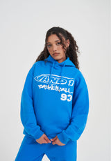 Womens Core Graffiti Logo Hoodie - Blue