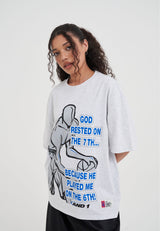 T-shirt Trash Talk pour femme « Rested on the 7th » - Frost Marl