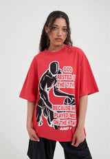Damen Rested on the 7th Trash Talk T-Shirt - Rot